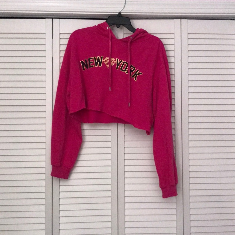 Pink crop sweatshirt